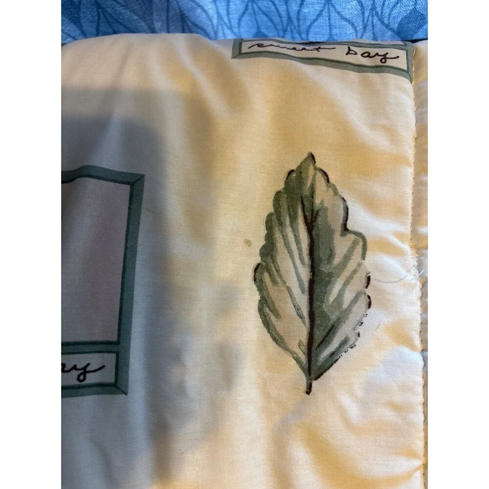 Pfaltzgraff Naturewood Full Queen Comforter vintage Y2K cottagecore boho herbs